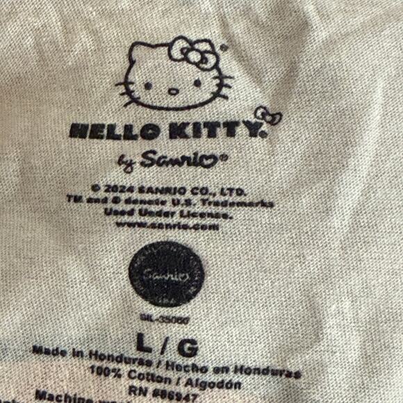 Hello Kitty By Sanrio Tan Rainbow Hello Kitty Graphic Short Sleeve T Shirt - Picture 4 of 6